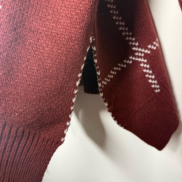 JODIFL Cowl Neck Oversized Geometric Sweater Size Small - Picture 7 of 10